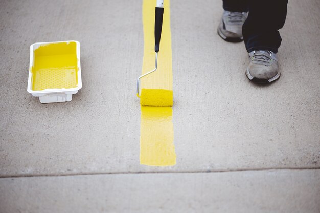 pintado de lineas de seguridad